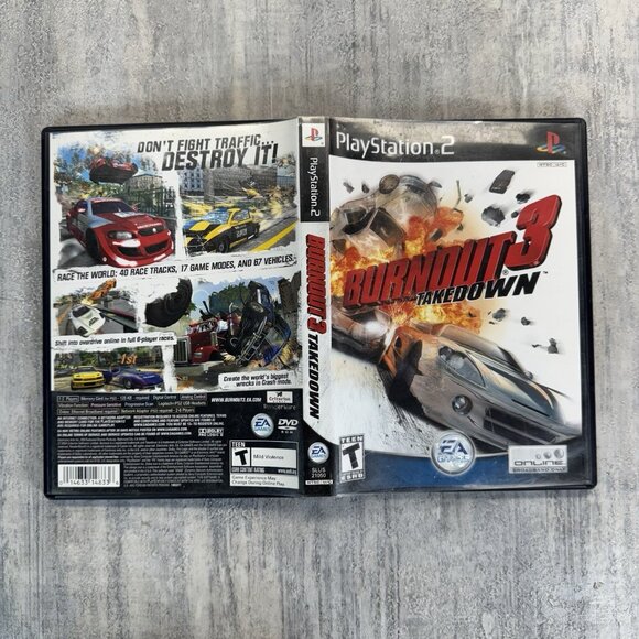 Burnout 3: Takedown Sony PlayStation 2, PS2 Complete CIB Tested Black Label - Picture 4 of 4
